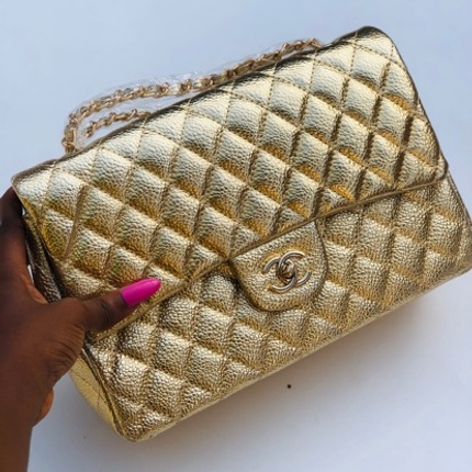 Big size Chanel bag (Gold) - Pinkysfashionhub