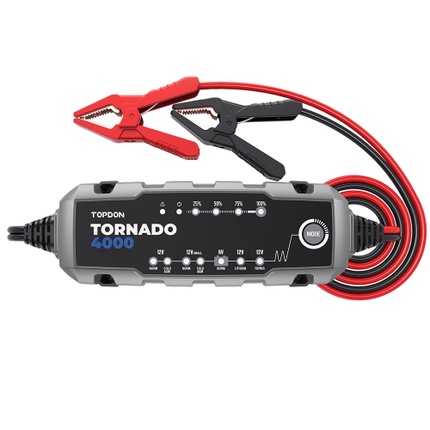 TOPDON Tornado T4000 6V 12V Car Battery Charger - E-Globaltech and  Geosolutions