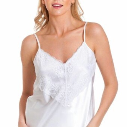 White Silk Lace Camisole: Women's Luxury Top