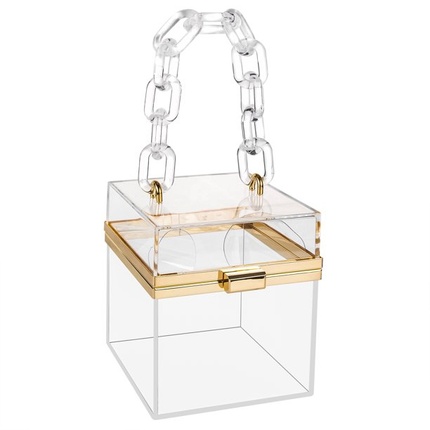 Acrylic Transparent Clutch Vintage – Daily Dose Boutique