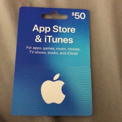 $50 Apple Gift Card App Store, Apple Music, iTunes, iPhone, iPad, apple  gift cards 