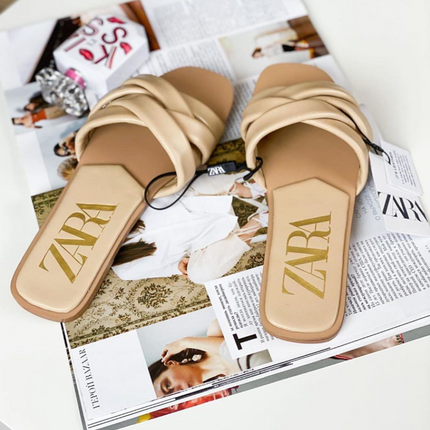 Zara discount nude sandals