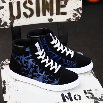 Sneakers High top Fashion Shoes Korean Men s Shoes Student Canvas