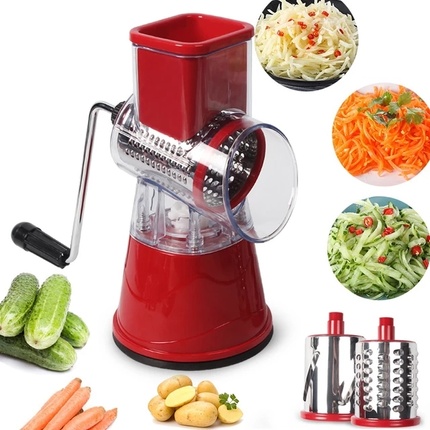 Manual Vegetable Cutter, Vegetable Grater, Drum Grater, Cheese