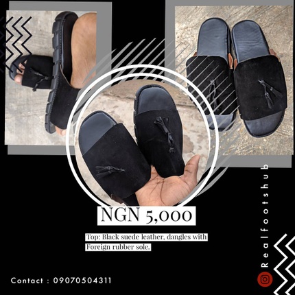 Men's Pam Slippers - Black