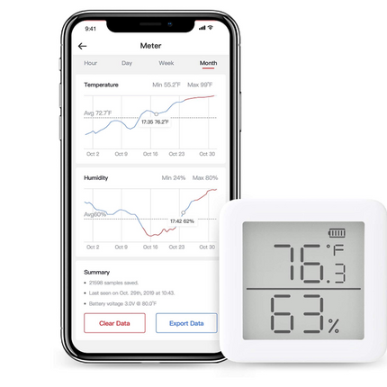 SwitchBot Thermometer Hygrometer Indoor Outdoor And Humidity Monitor - The  Gizmo General Goods Store