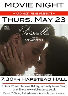 The next film at Hapstead Hall, will be ’Priscilla’, shown onThursday, May 23rd. 
