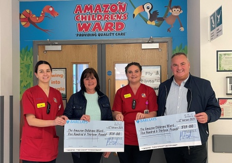 Donations to The Children's Amazon Ward
