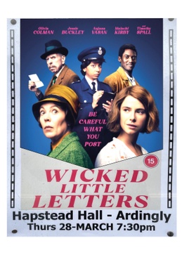 Film Club showed Wicked Little Letters on Thursday 28th March to a packed house