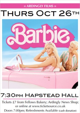 The smash hit film of the summer, Barbie came to Ardingly Film Club