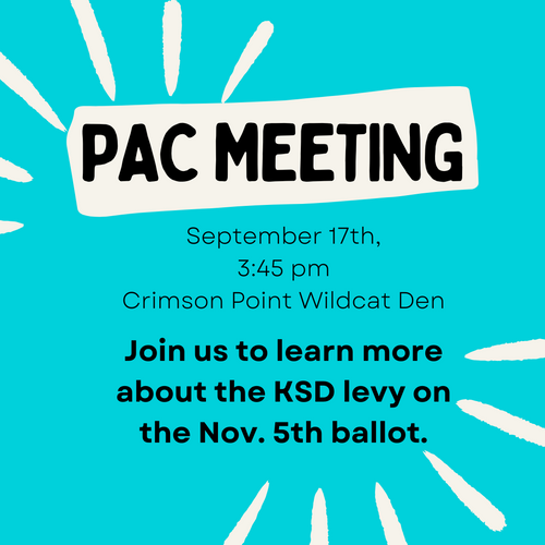 PAC Meeting: Come learn about the levy.