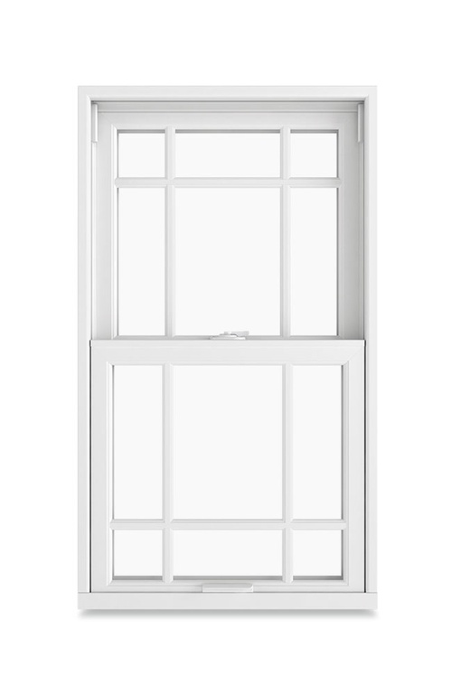 Replacement Bay Double Hung Prairie 6 Lite Pattern