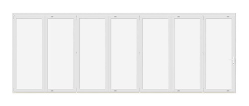 Seven panel bi-fold door