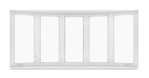 Bow window with 5-wide casements