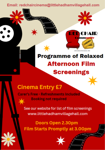 Afternoon Relaxed Cinema  - Open to All.