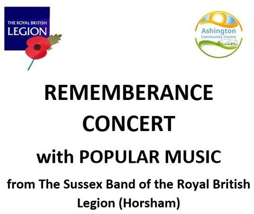 Remembrance Concert with with popular music from The Sussex Band of the Royal British Legion (Horsham)