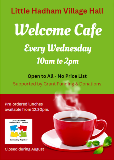 Welcome Cafe - Open Every Wednesday