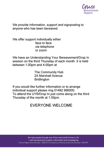 Cruse Bereavement Support 