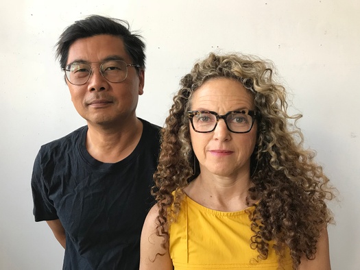 The new co-directors of the Yale Norfolk School of Art: Byron Kim on the left and Lisa Sigal on the right.