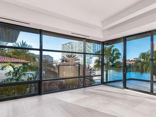 Interior of home featuring Marvin Coastline hurricane rated replacement windows and doors