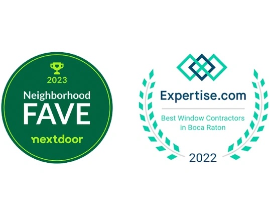 Named Best Window Contractor in Boca Raton by Expertise.com