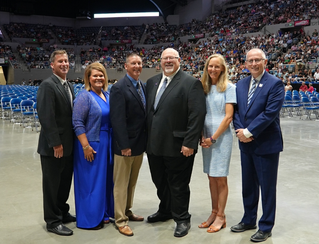 NACS school board and superintendent.