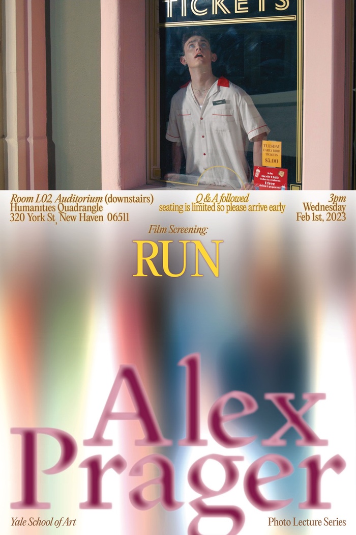 Poster for Alex Prager's talk in Photo