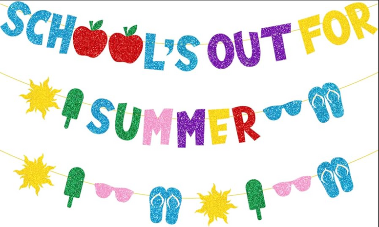 School's out banner