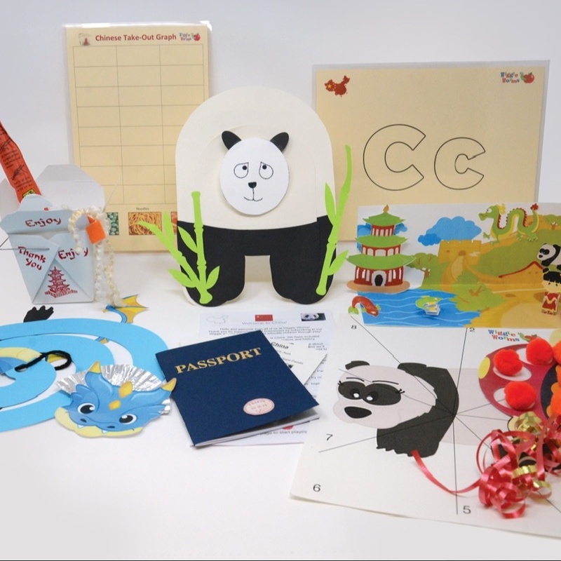 Around the World Preschool Kits (kids ages 4-6)