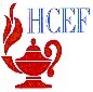 HCEF logo with red lamp