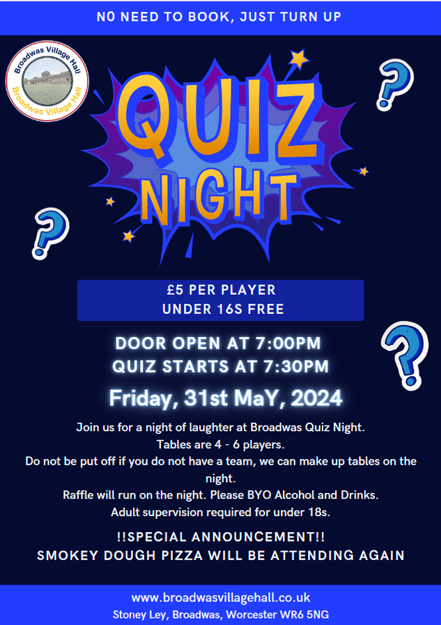 Broadwas Quiz Night