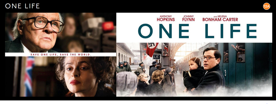 February's Film was One Life, starring Anthony Hopkins, Johnny Flynn and Helena Bonham Carter.
