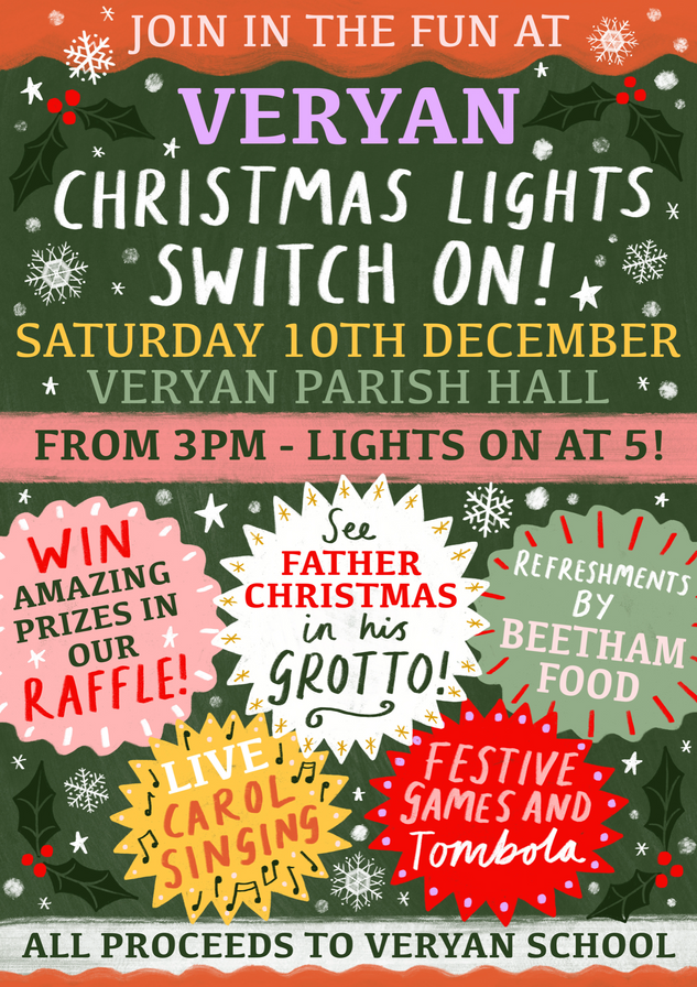 Veryan Christmas Lights Switch On 2022