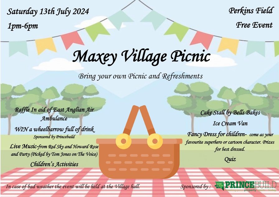 Picnic in the park - 13th July