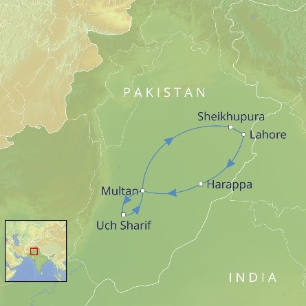 tourhub | Cox & Kings | Pakistan: Persians, Mughals and Mystics | Tour Map