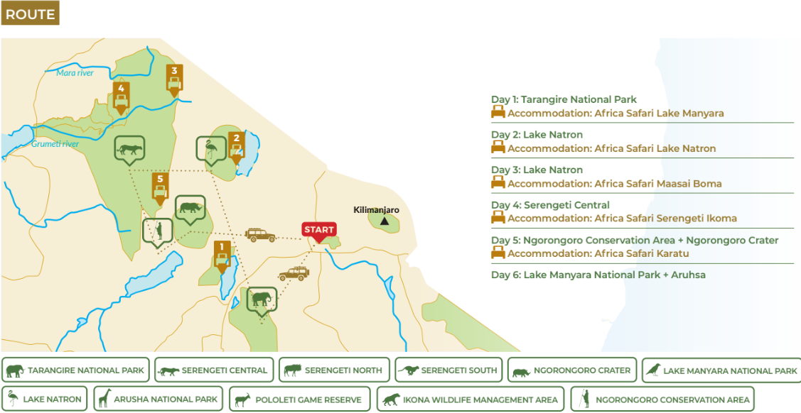 tourhub | Beach and Safari Holidays | Great Northern Circuit Wildlife Safari | Tour Map