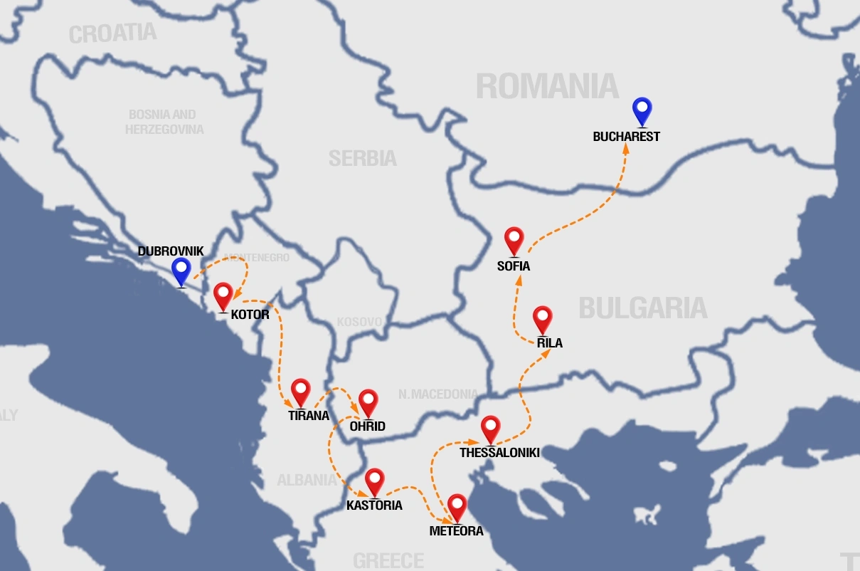 tourhub | Ajdinis Travel | Dubrovnik to Bucharest: Eastern Europe Highlights 