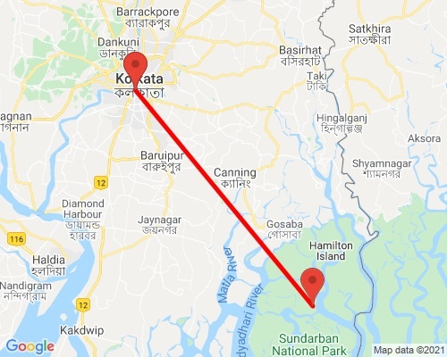 tourhub | Agora Voyages | Kolkata & Sunderban Mangrove Forest | Tour Map