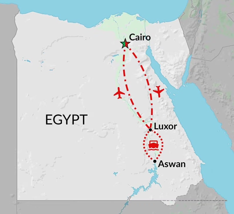 tourhub | Encounters Travel | Classic Egypt | Tour Map