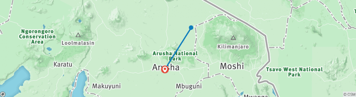 tourhub | Alaitol Safari | Olpopongi Maasai Village Tour | Tour Map
