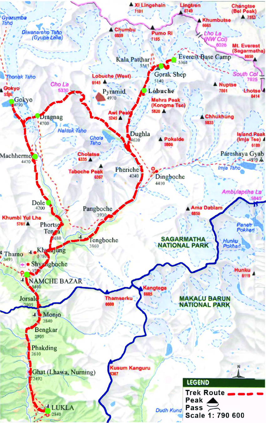 tourhub | Alpinist Club | Everest Base Camp Trek | Tour Map