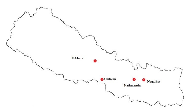 tourhub | Nepal Tour and Trekking Service | 8 Days Best of Nepal Tour | Tour Map