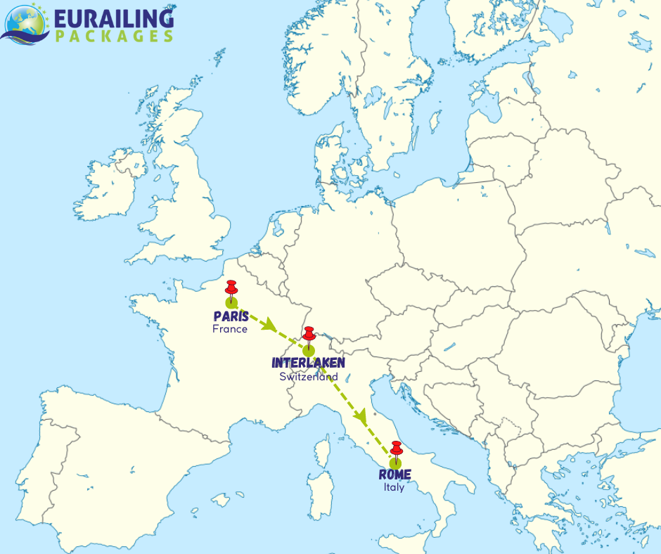 tourhub | Interrailingpackages Ltd | Journey to the Top | Tour Map