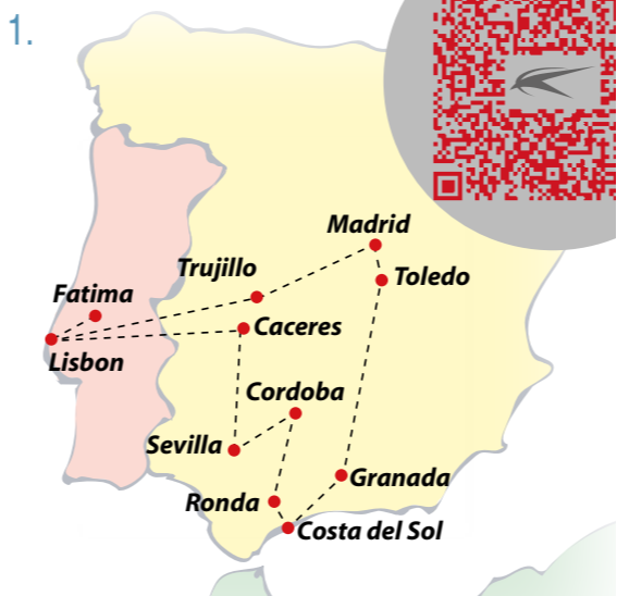 tourhub | VPT TOURS | 9 Days Portugal & Andalusia (Wednesday) | Tour Map