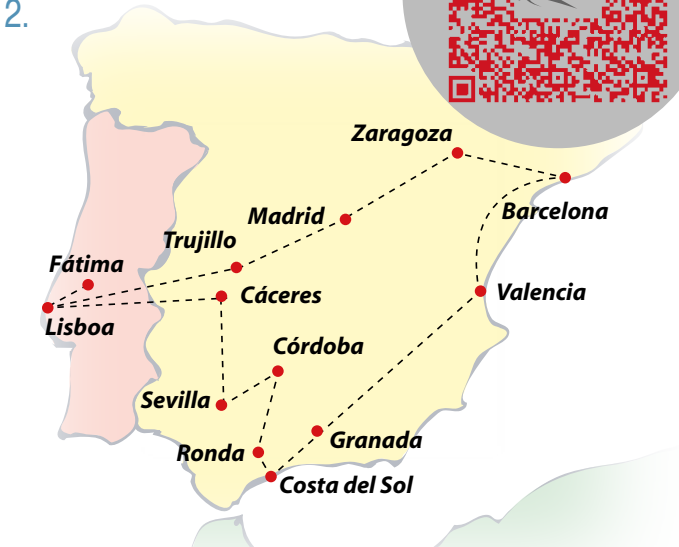 tourhub | VPT TOURS | 12 Days Portugal, Andalusia & Mediterranean Coast (Wednesday) | Tour Map