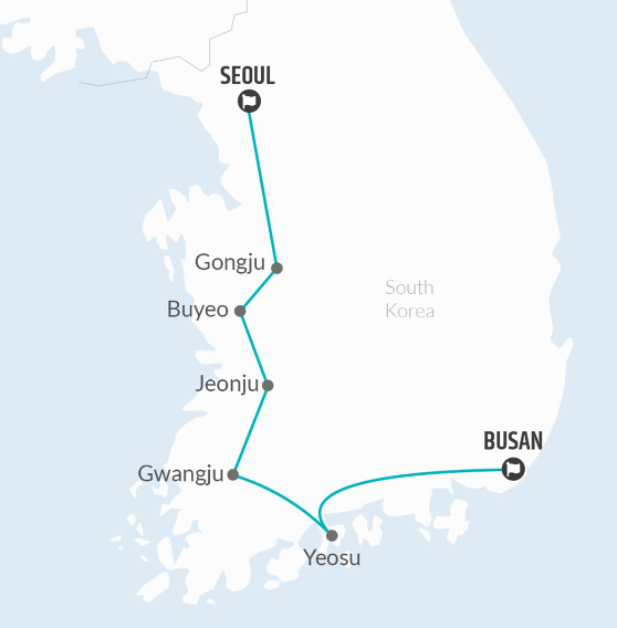 tourhub | Bamba Travel | South Korea Eastern Adventure 3D/2N | Tour Map