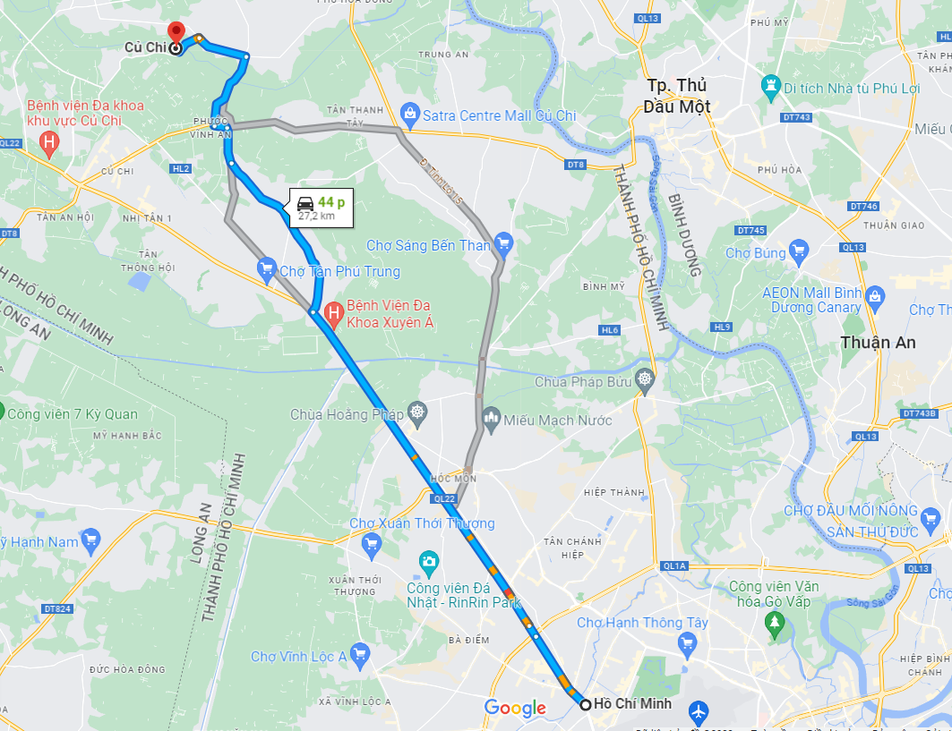 tourhub | CONNEK TRIP | SMALL GROUP HANOI – HALONG – NINH BINH – HO CHI MINH (7D6N) | Tour Map