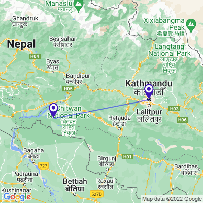 tourhub | UncleSam Holidays | 6 Days Nepal Tour | Tour Map