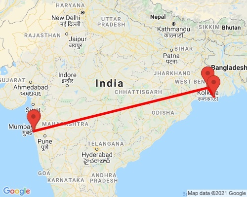 tourhub | Agora Voyages | Mumbai, Kolkata & Sunderban Mangrove Forest | Tour Map