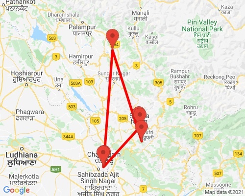 tourhub | Agora Voyages | Chandigarh to Shimla Hill Station 4-Days Private Tour | AGORA422